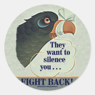 Talk Too Much Classic Round Sticker