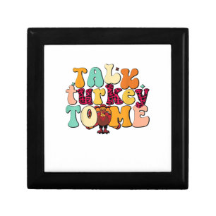 Talk Turkey To Me Leg Day Funny Thanksgiving Gift Box