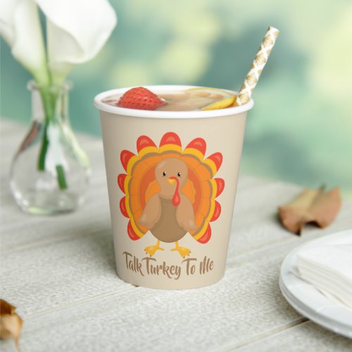 Talk Turkey To Me Paper Cups
