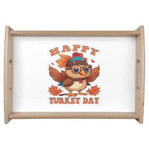 talk turkey to me Thanksgiving Serving Tray