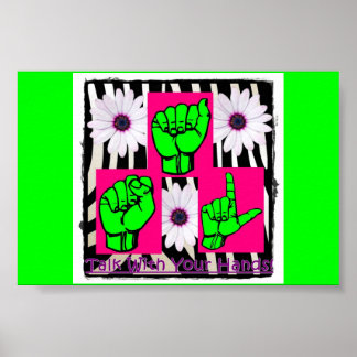 Talk With Your Hands Poster for Girls