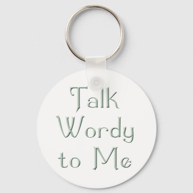 Talk Wordy to Me Rumi Keychain (Front)