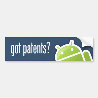 TalkAndroid Got Patents Bumper Sticker