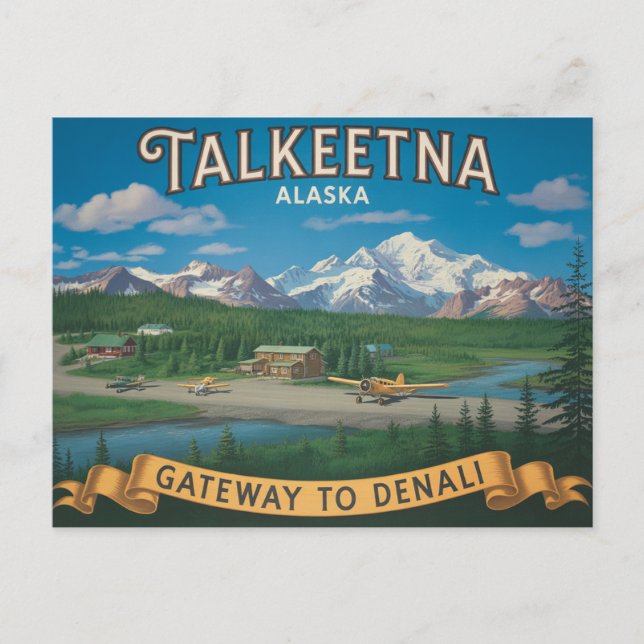 Talkeetna Alaska Travel  Postcard (Front)