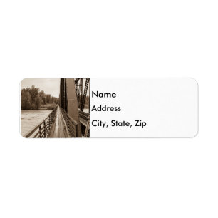 Talkeetna Railroad Bridge Walkway Label