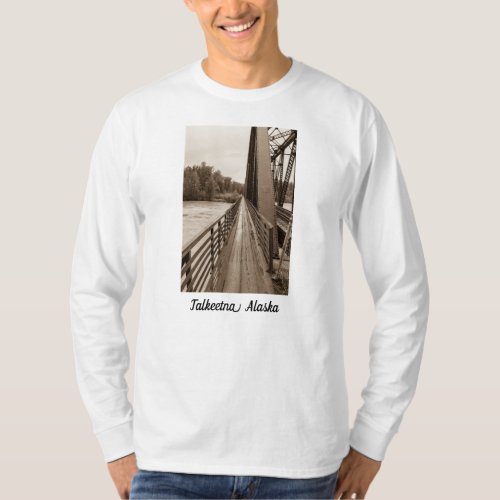 Talkeetna Railroad Bridge Walkway T_Shirt