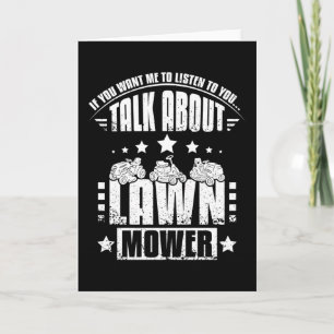Talking About Lawn Mowers Card