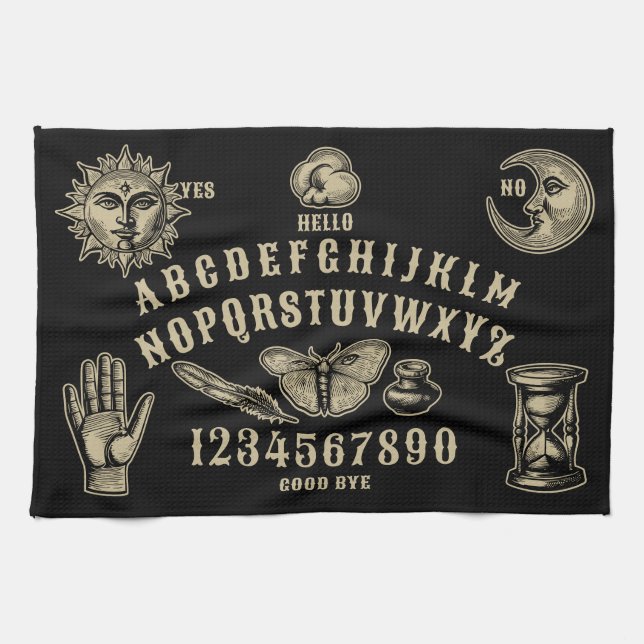 Talking Board Spirit Communication Kitchen Towel (Horizontal)