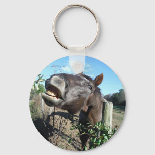 Talking Brown Horse Keychain