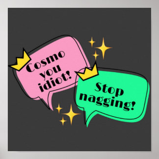 TALKING BUBBLE WANDA COSMO POSTER