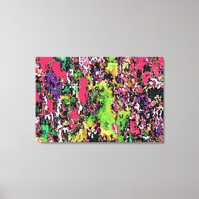 Talking Colors - Wrapped Canvas / Abstract Modern Print (Front)