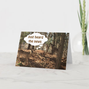 TALKING DEER COUPLE SAYS "U R 50"??? CARD