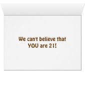 TALKING DEER COUPLE SAYS "YOU ARE  ***21*** (Inside Horizontal (Bottom))