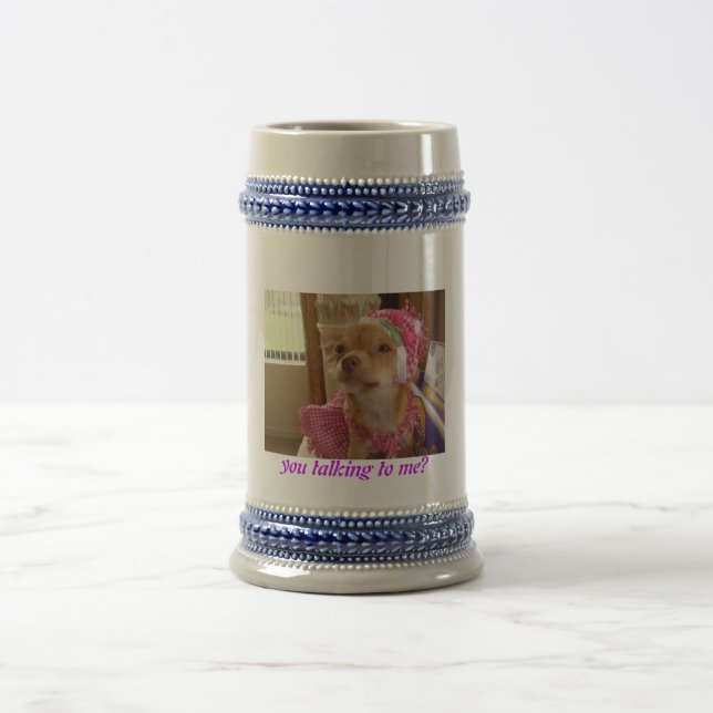 talking dressy chihuahua mug (Center)