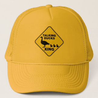 Talking Ducks Crossing Trucker Hat