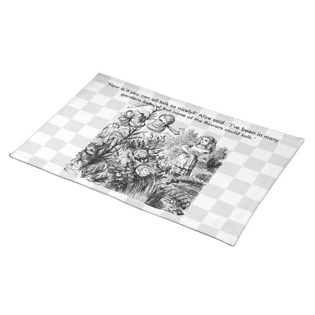 Talking Flowers Placemat (On Table)