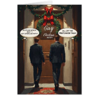 Talking Fruitcake Party: Funny Gay Christmas Card