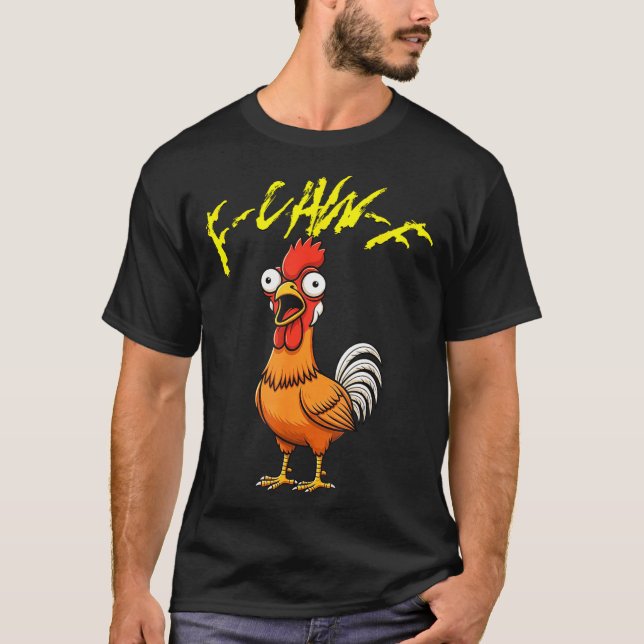 Talking Funny Chicken  T-Shirt (Front)