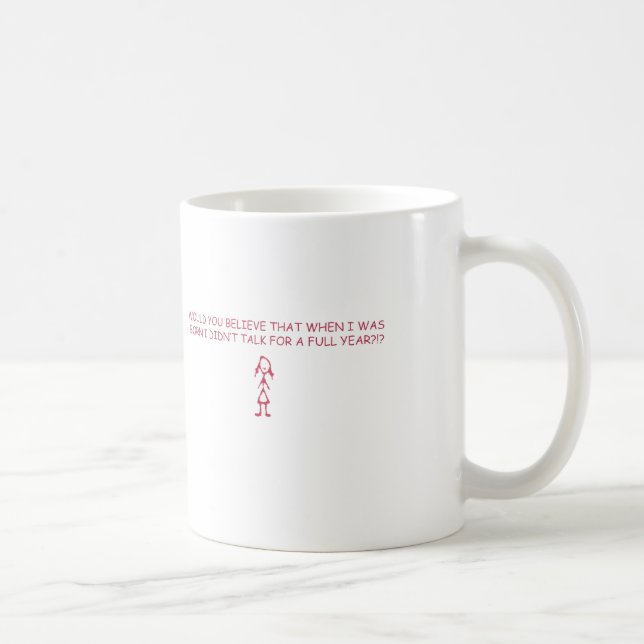 TALKING GIRL COFFEE MUG (Right)