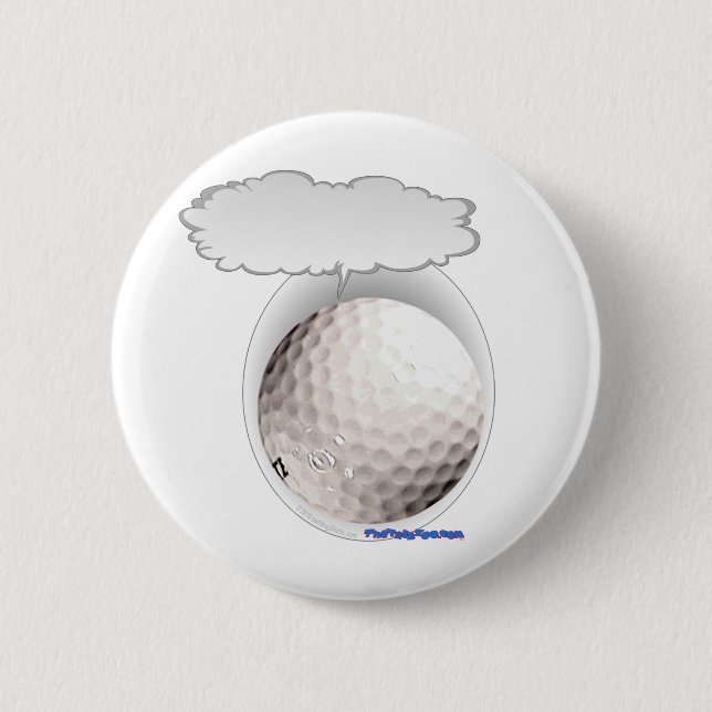 Talking Golf Ball Pinback Button (Front)