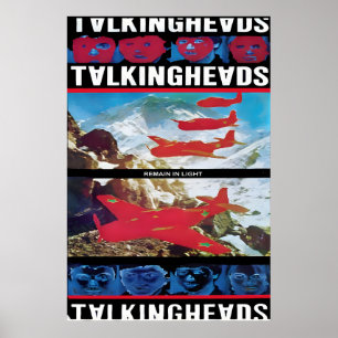 Talking Heads 1980 Remain in Light US Promo Poster