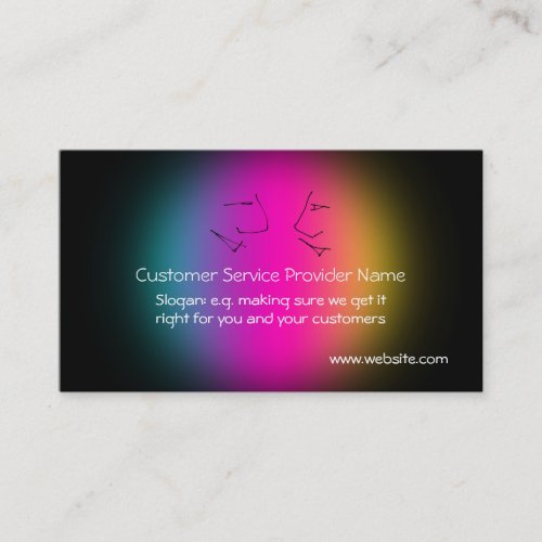 Talking Heads Customer Service Provider Business Card