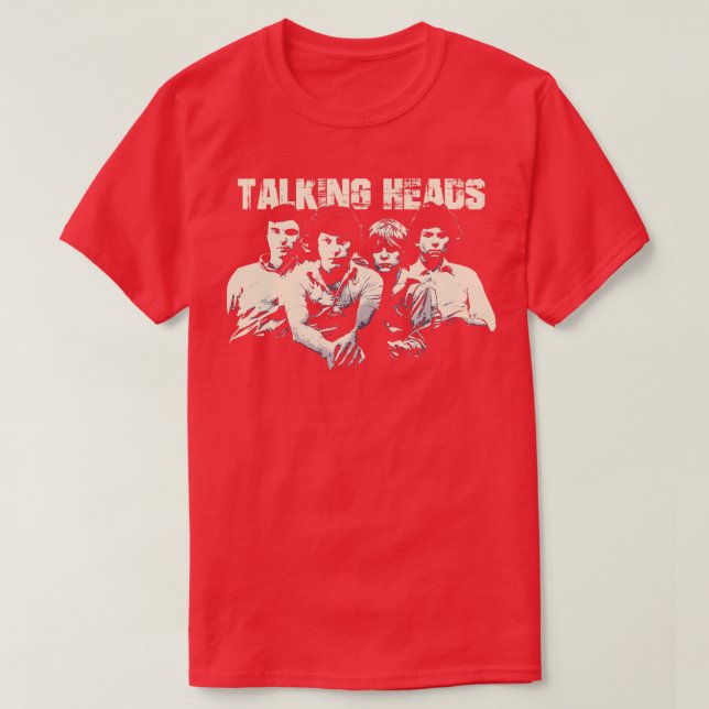 Talking Heads Retro Style T-Shirt (Design Front)