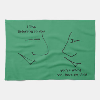 Talking Heads - weird and fun bizarre humor Towel