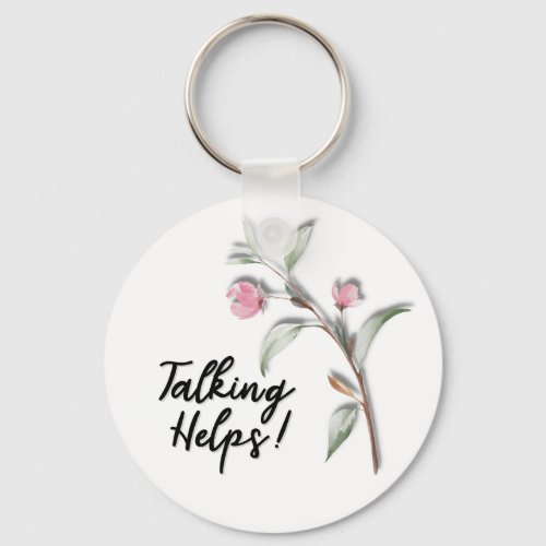 Talking Helps Keyring  Gift for Therapists
