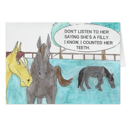 TALKING HORSE CARD