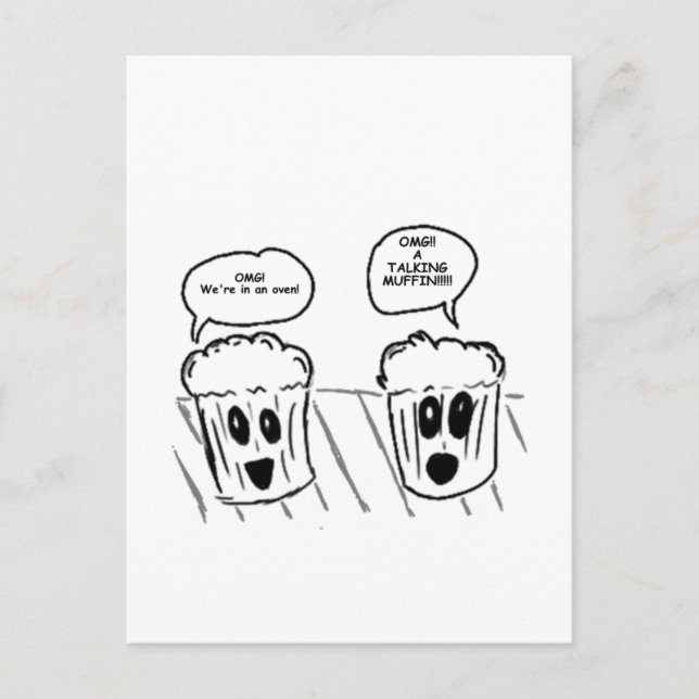 Talking Muffin Postcard (Front)