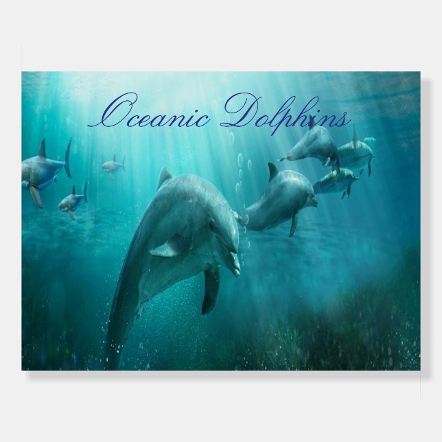  Talking Oceanic Dolphins Foam Board (Front)
