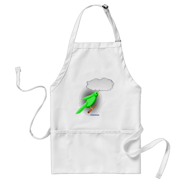 Talking Parrot Adult Apron (Front)