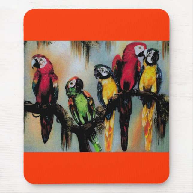 Talking Parrots ~ Mousepad (Front)