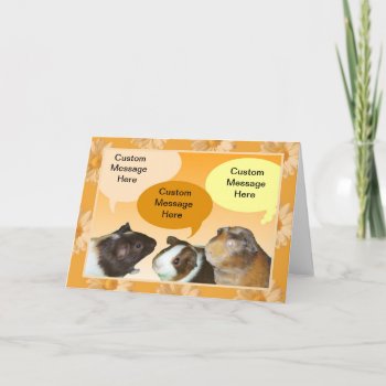 Talking Piggies Greeting Card by thetrainedeye at Zazzle