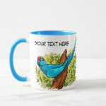 Talking ringneck parrot mug