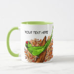 Talking ringneck parrot mug