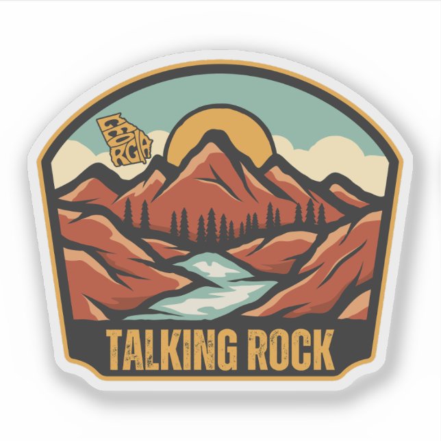Talking Rock, Georgia Sticker (Front)