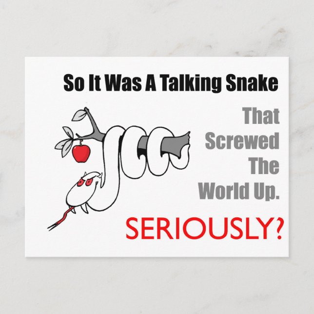 talking snake postcard (Front)