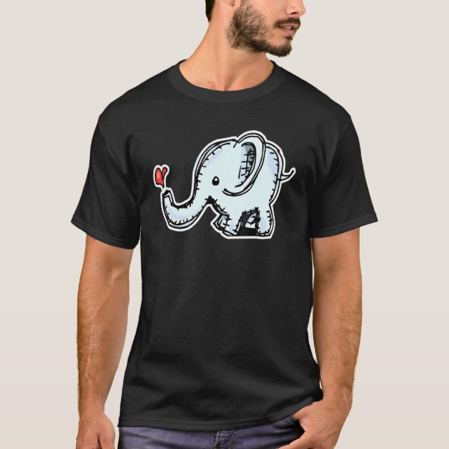 Talking To My Elephant Girls Back To School Animal T-Shirt (Front)