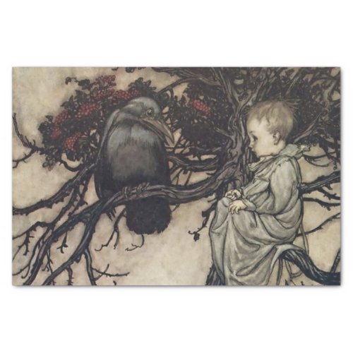 Talking to the Birds by Arthur Rackham Tissue Paper