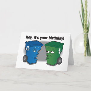Talking Trash Humorous Birthday Card