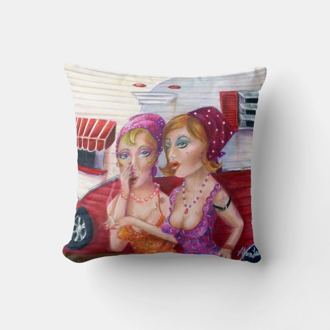 Talking Trash Pillow (Front)