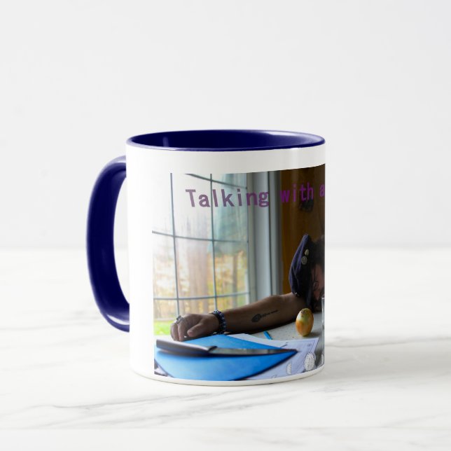 Talking With An Onion Mug (Front Left)