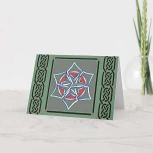 talkingfox - celtic snowflake card