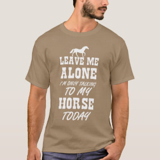 Talkingo My Horseoday Girls Women Horse Lover vint T-Shirt