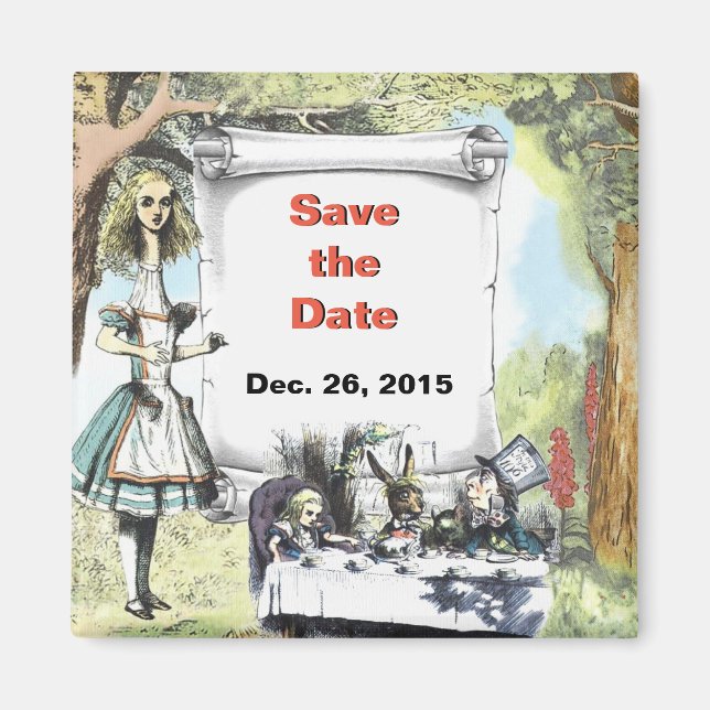 Tall Alice 1 Save-the-Date Magnet (Front)
