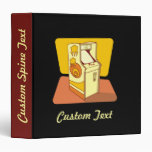 Tall arcade game console 3 ring binder