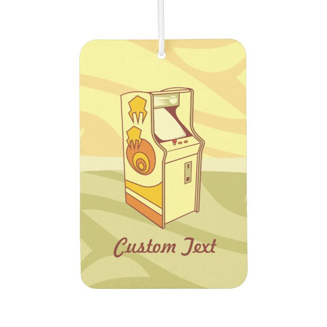 Tall arcade game console car air freshener (Front)