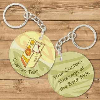 Tall Arcade Game Console Keychain